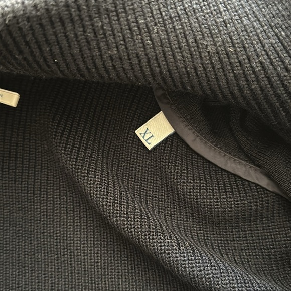 Men's Black Hooded Sweater - Picture 4 of 9